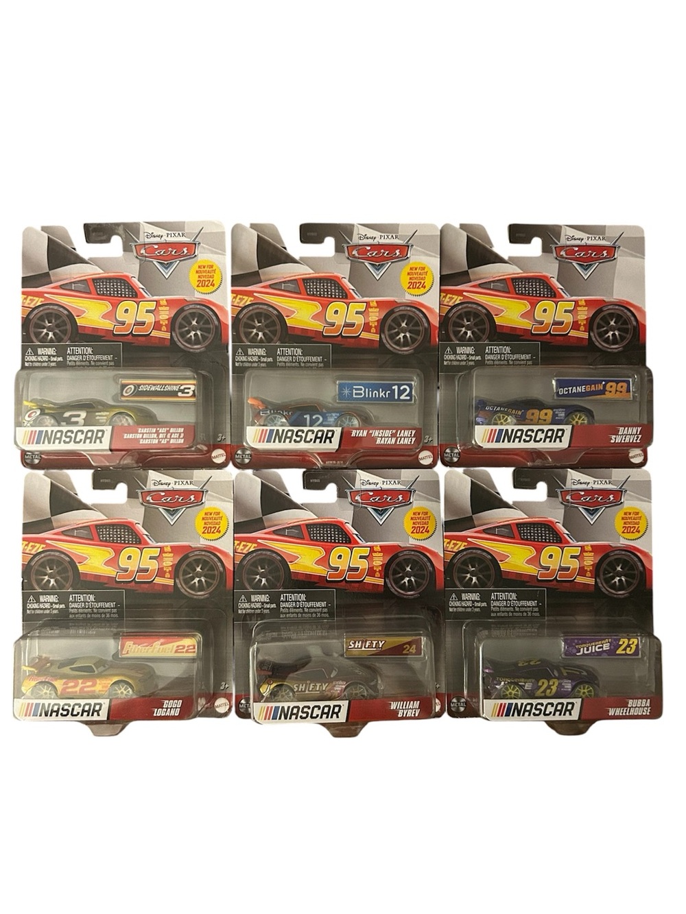 NASCAR x Cars Diecast (6 exclusive)